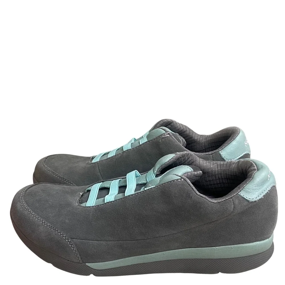 Kuru Savina gray Teal Comfort Lace Up Sneakers Women US 11‎ EU 42.5 UK 8.5